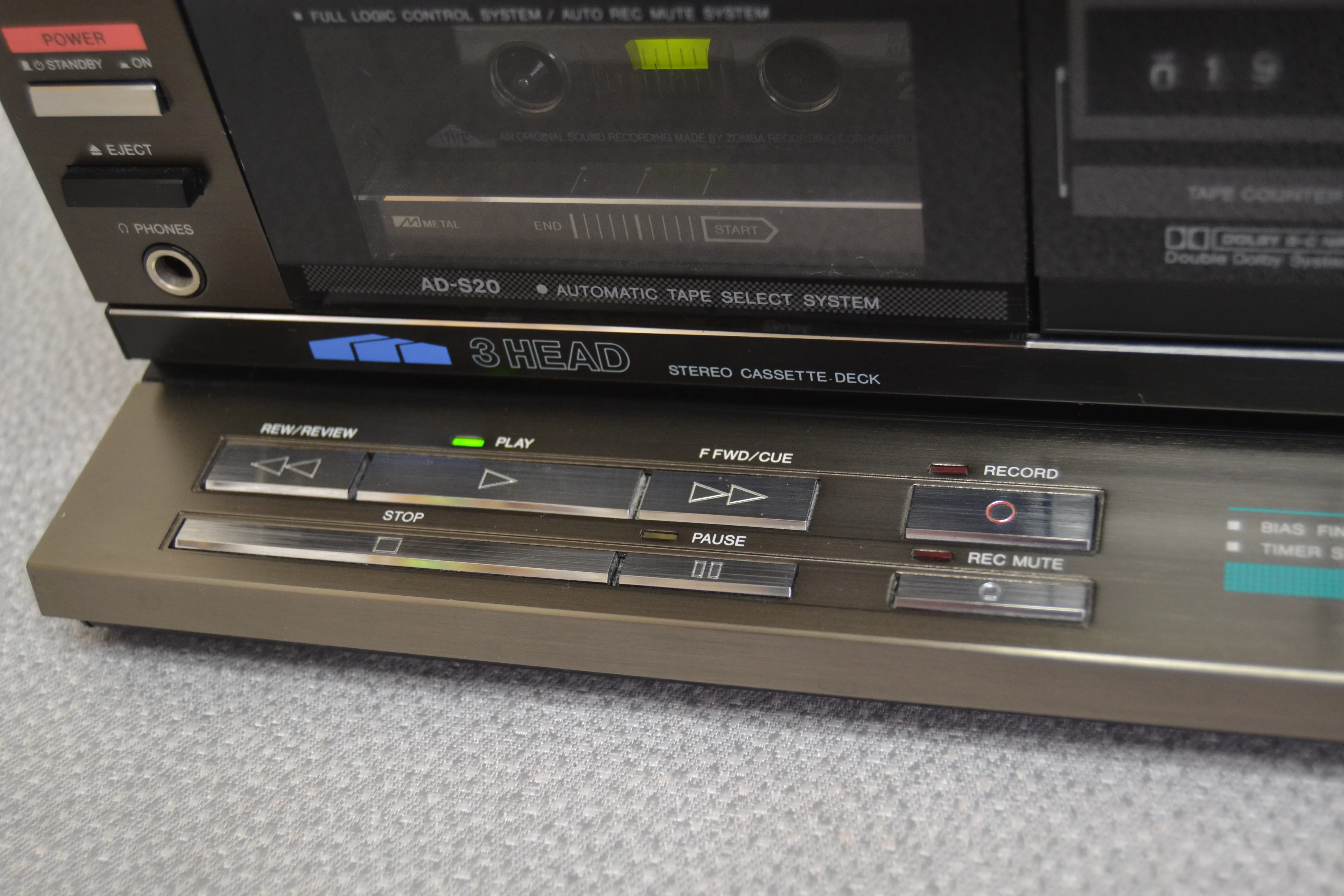 Aiwa AD-S20 Single Cassette Deck * Three Heads * Fully Serviced * New Belts - Image 17