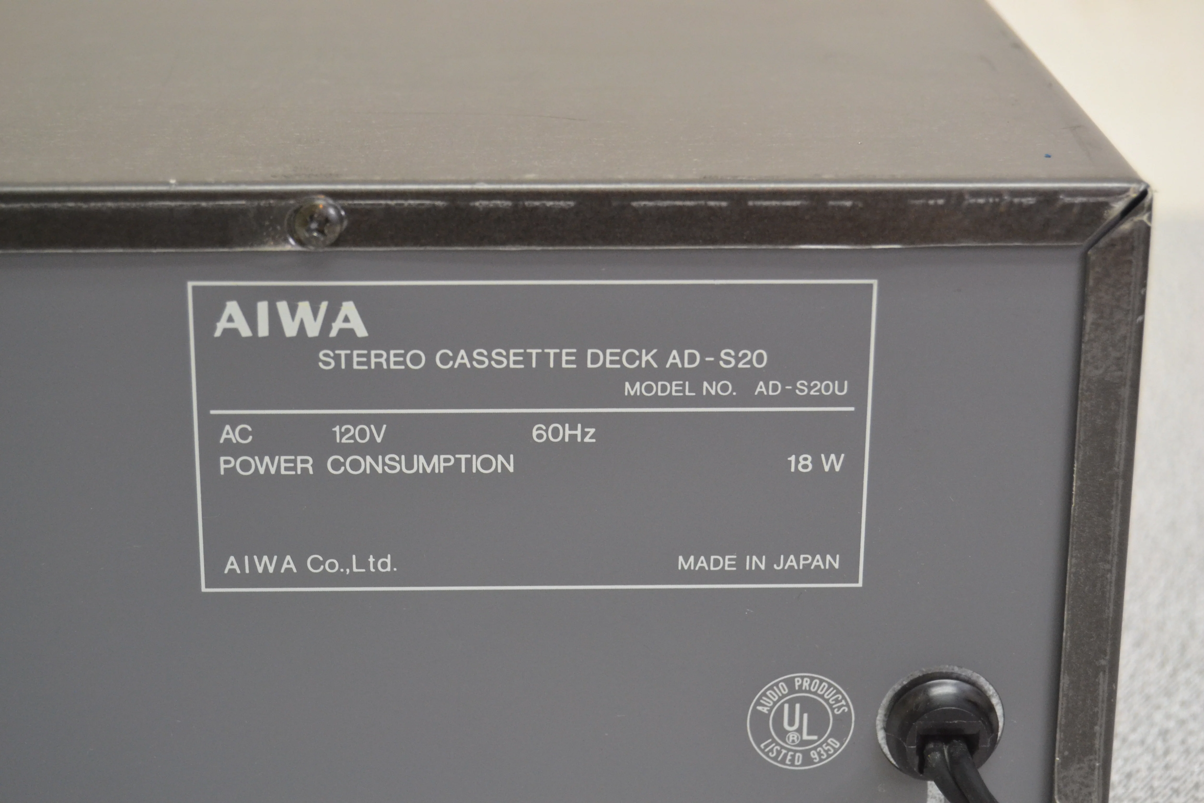 Aiwa AD-S20 Single Cassette Deck * Three Heads * Fully Serviced * New Belts - Image 23