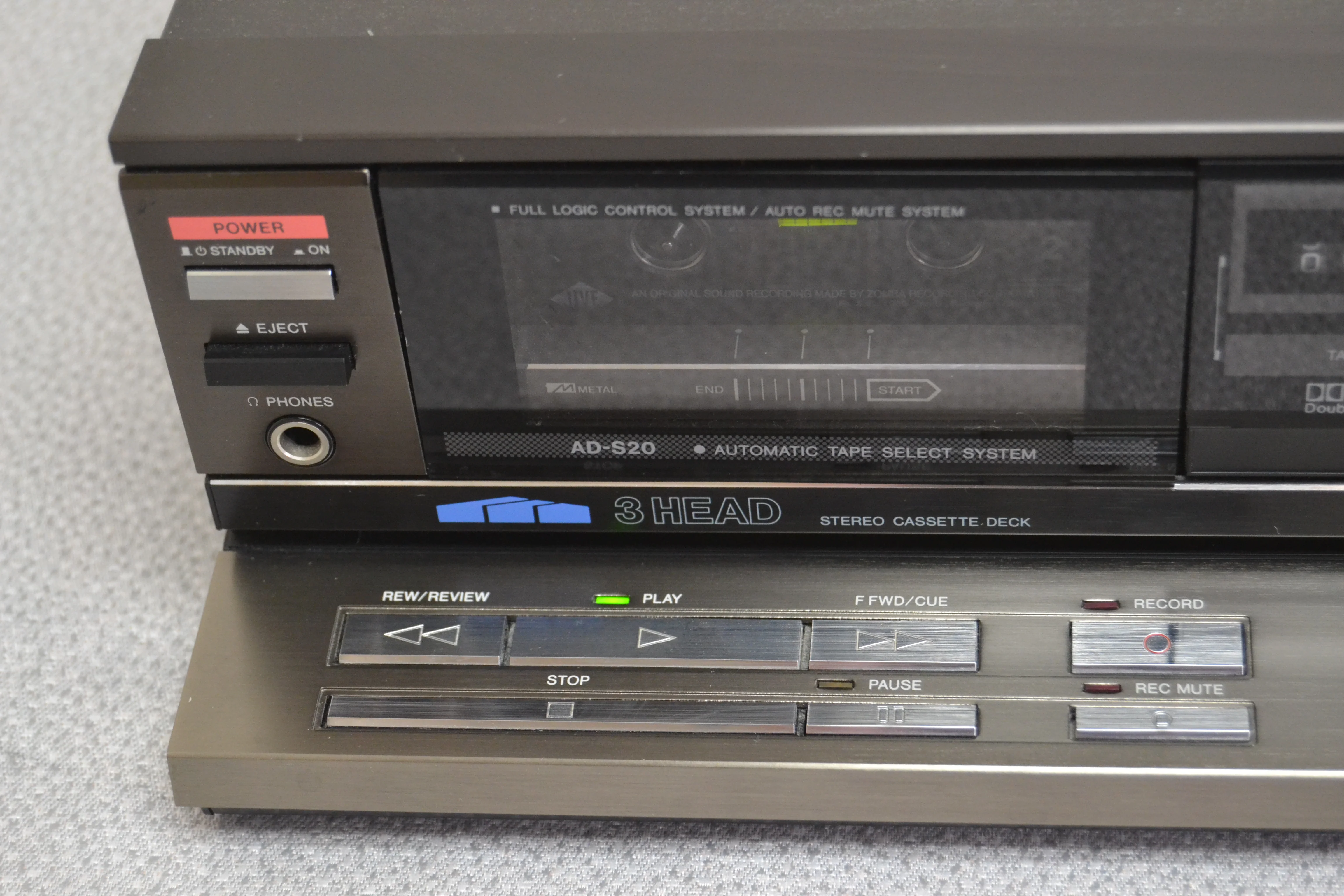 Aiwa AD-S20 Single Cassette Deck * Three Heads * Fully Serviced * New Belts - Image 3