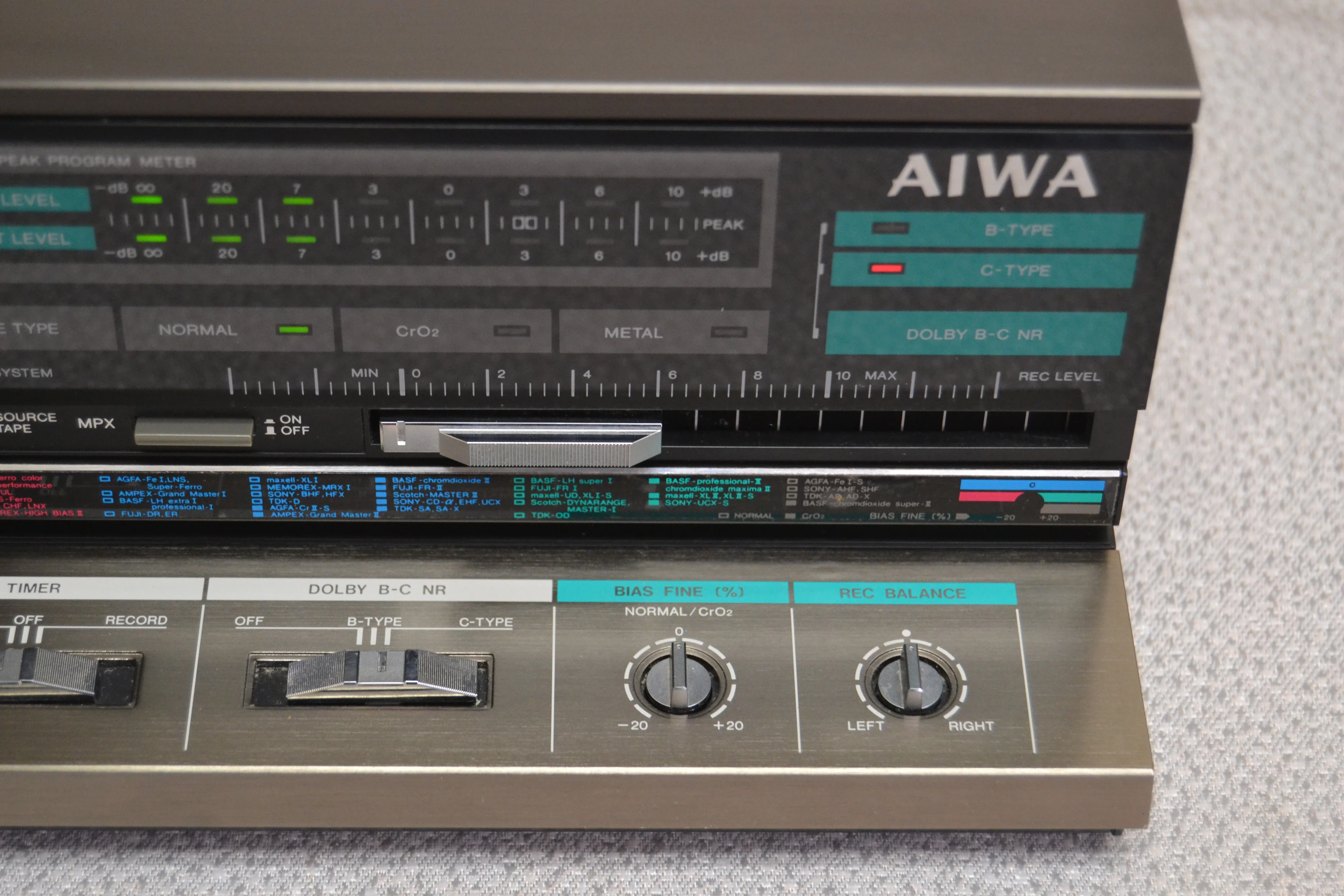 Aiwa AD-S20 Single Cassette Deck * Three Heads * Fully Serviced * New Belts - Image 6