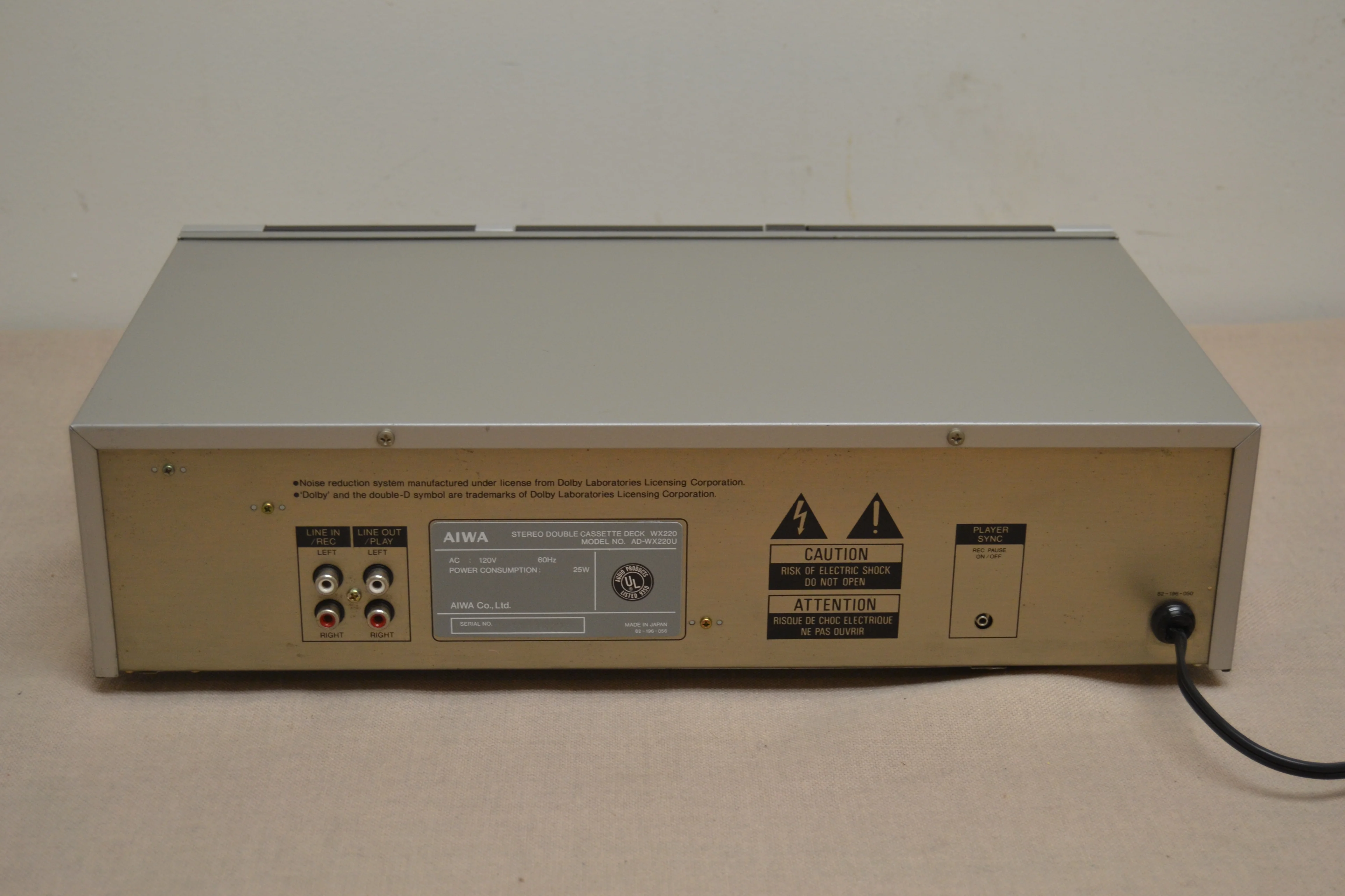 Aiwa AD-WX220 Double Cassette Deck * Fully Serviced * New Belts - Image 14