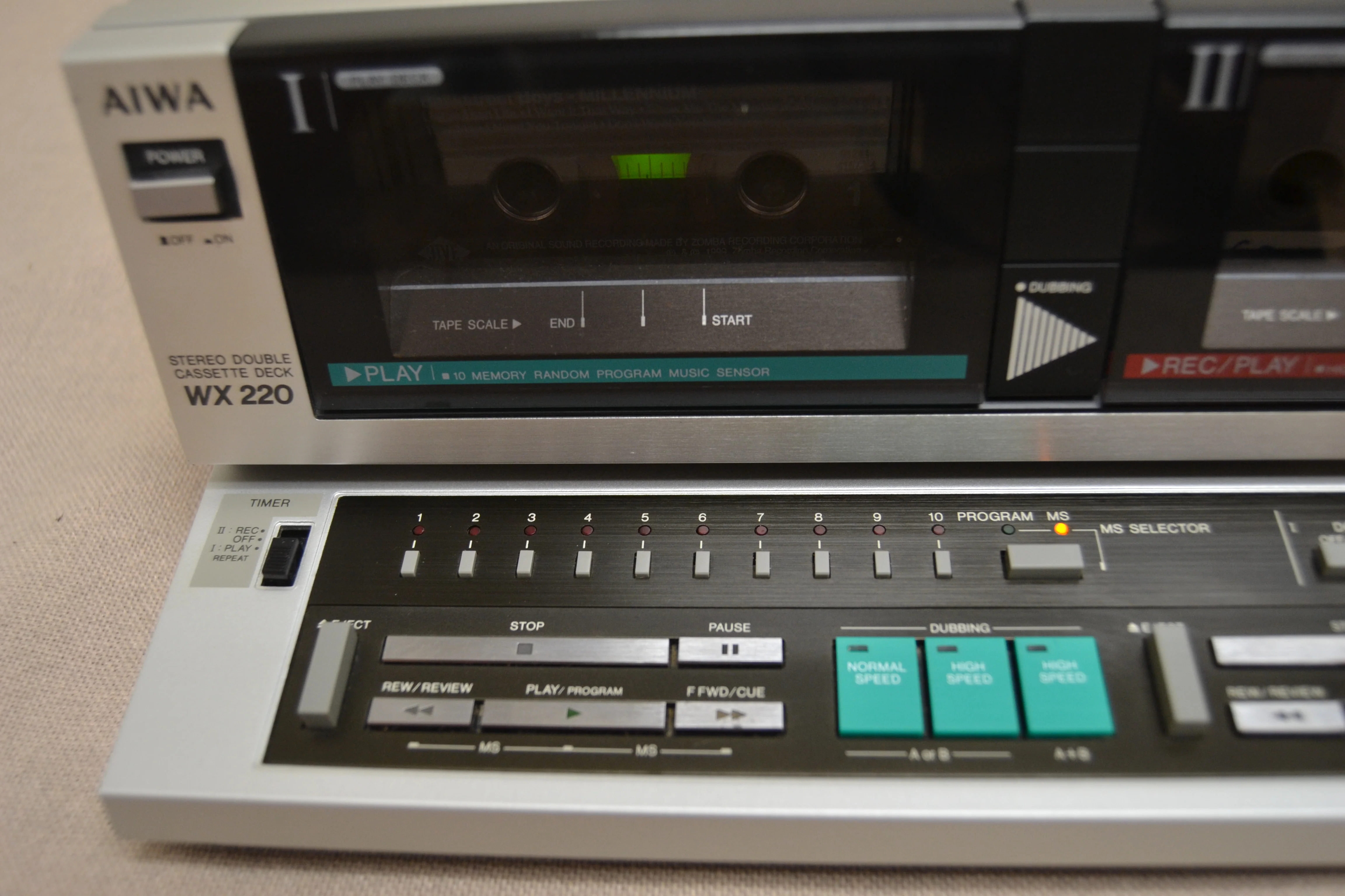 Aiwa AD-WX220 Double Cassette Deck * Fully Serviced * New Belts - Image 7