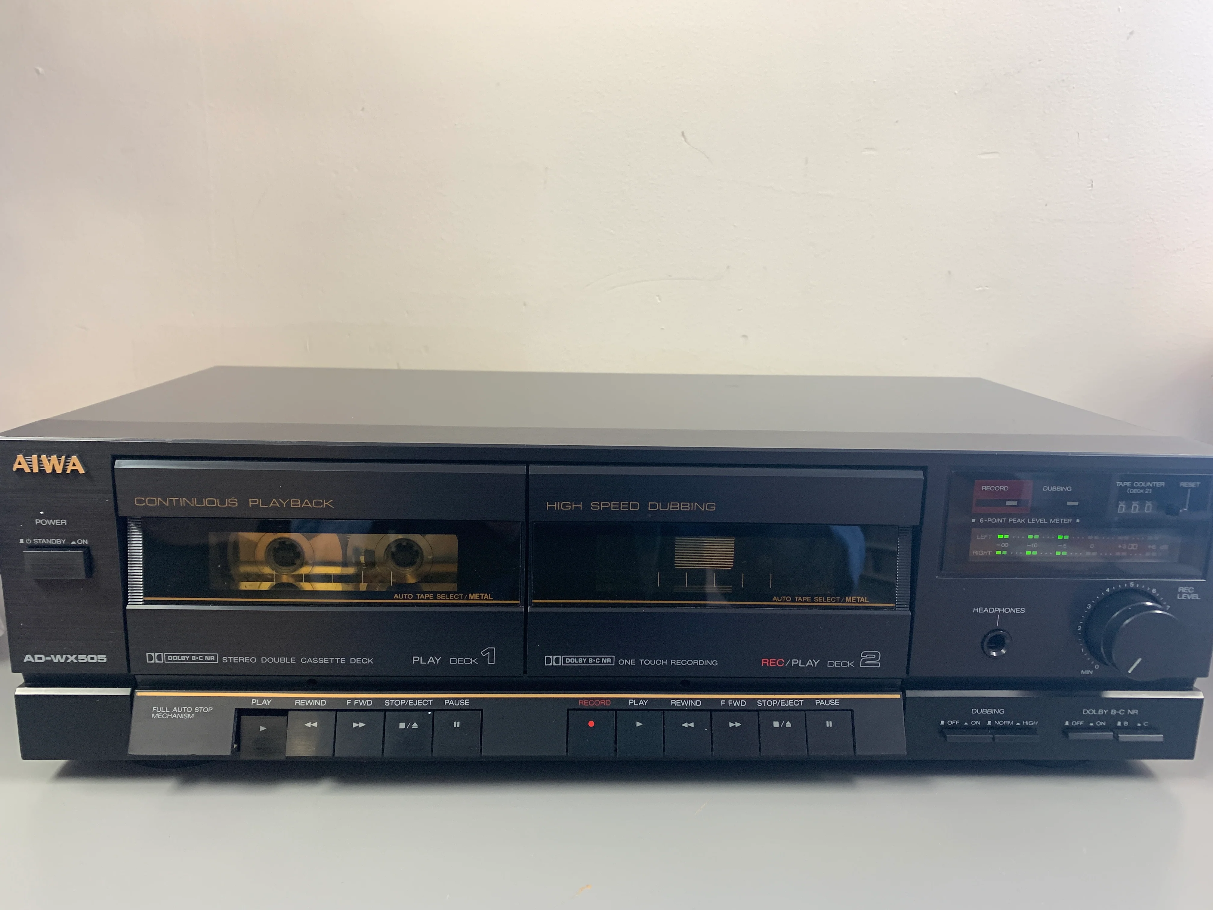 Aiwa AD-WX505 Cassette Deck * tape counter not working