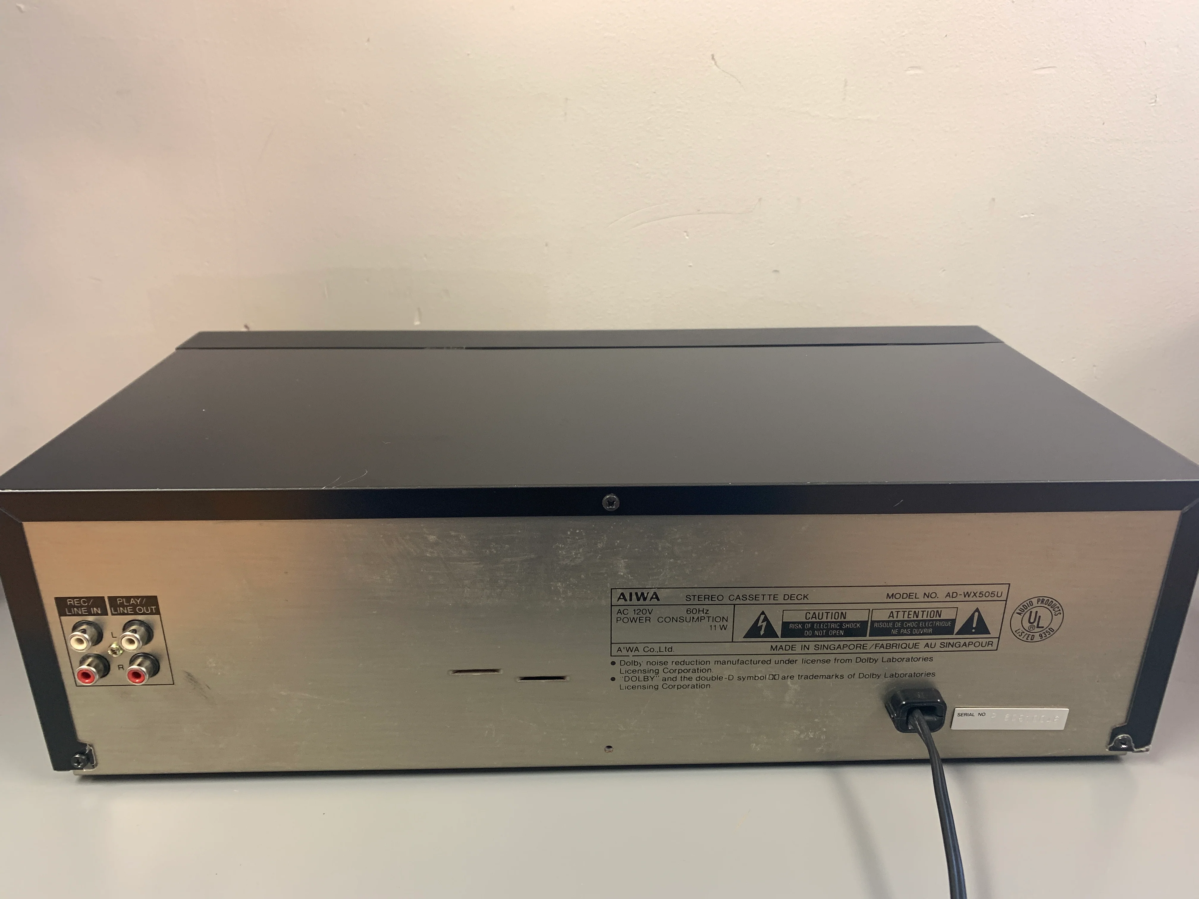 Aiwa AD-WX505 Cassette Deck * tape counter not working - Image 8