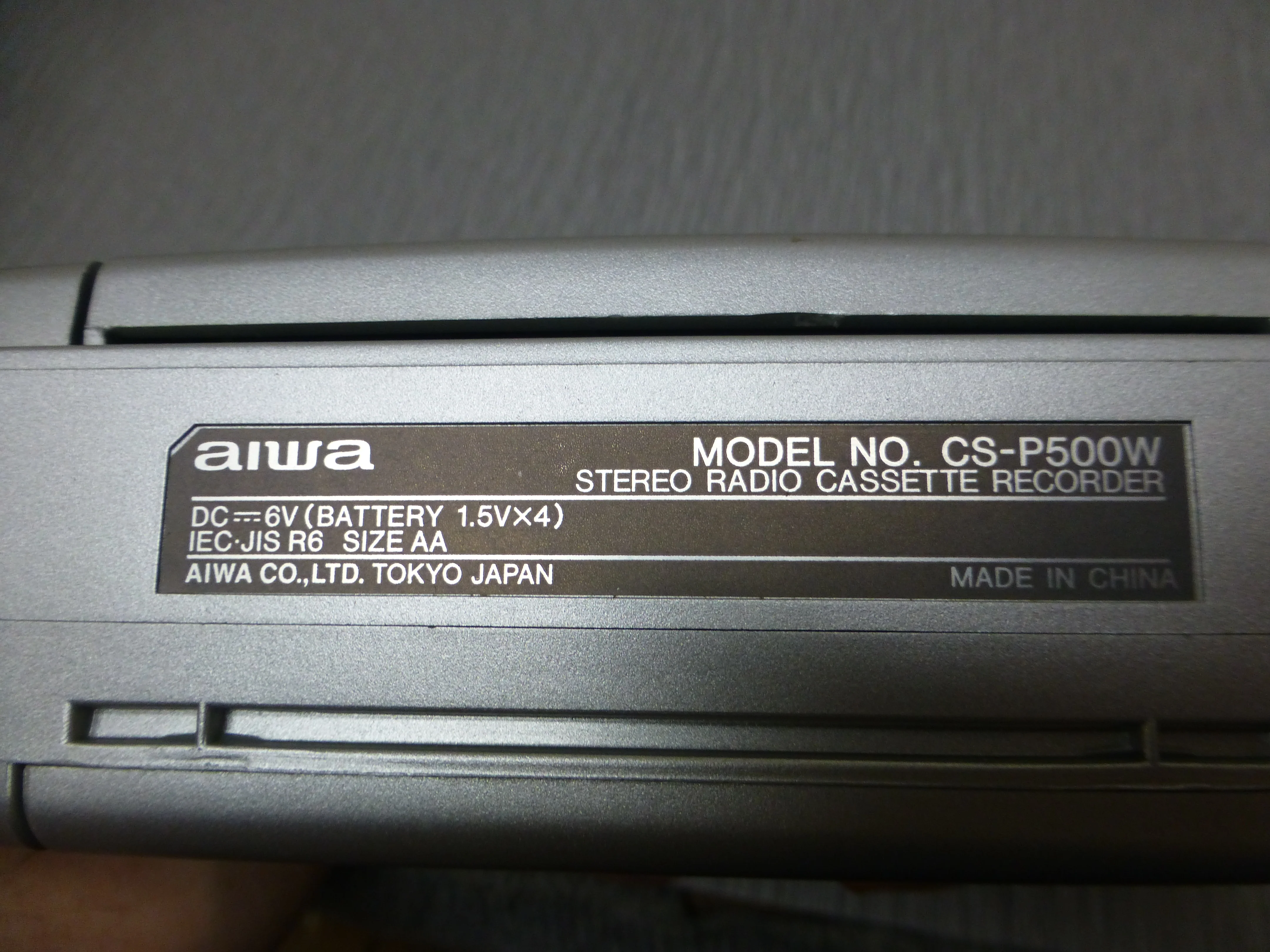 Aiwa CS-P500 Portable Radio and Cassette - Image 2