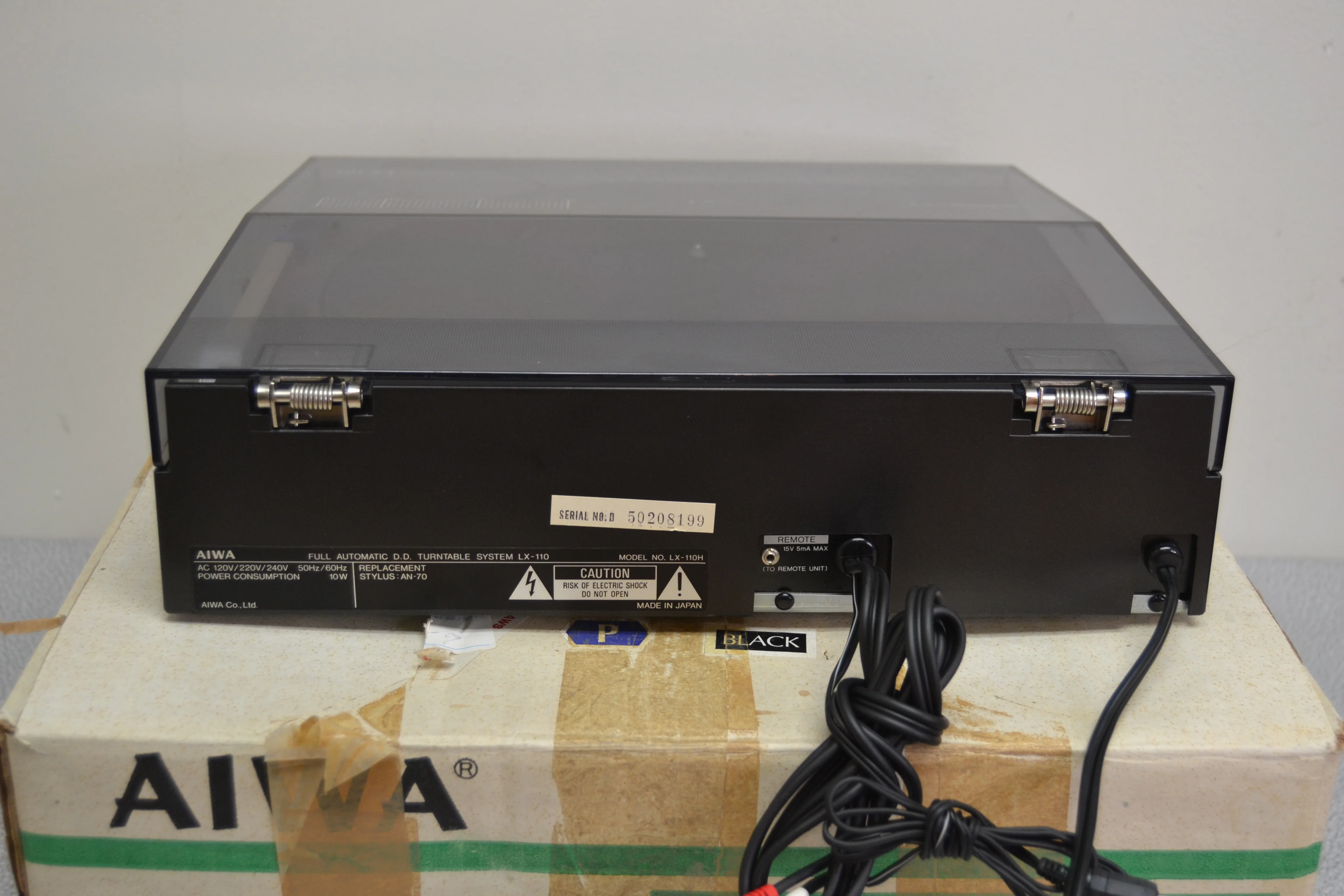 Aiwa LX-110 Linear Tracking Turntable with Track Selector * No Strobe Light * Box * Manual - Image 10