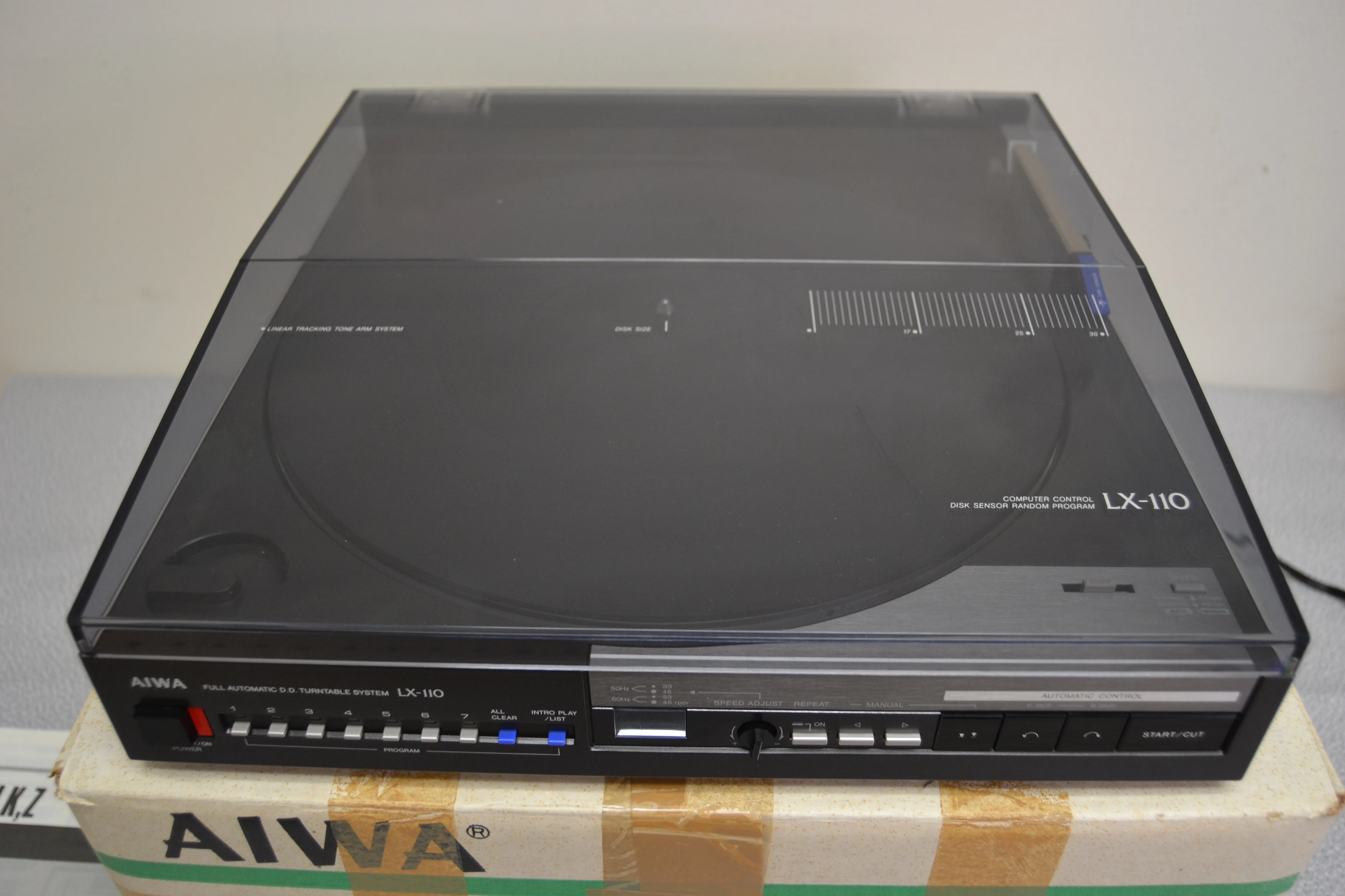 Aiwa LX-110 Linear Tracking Turntable with Track Selector * No Strobe Light * Box * Manual - Image 6