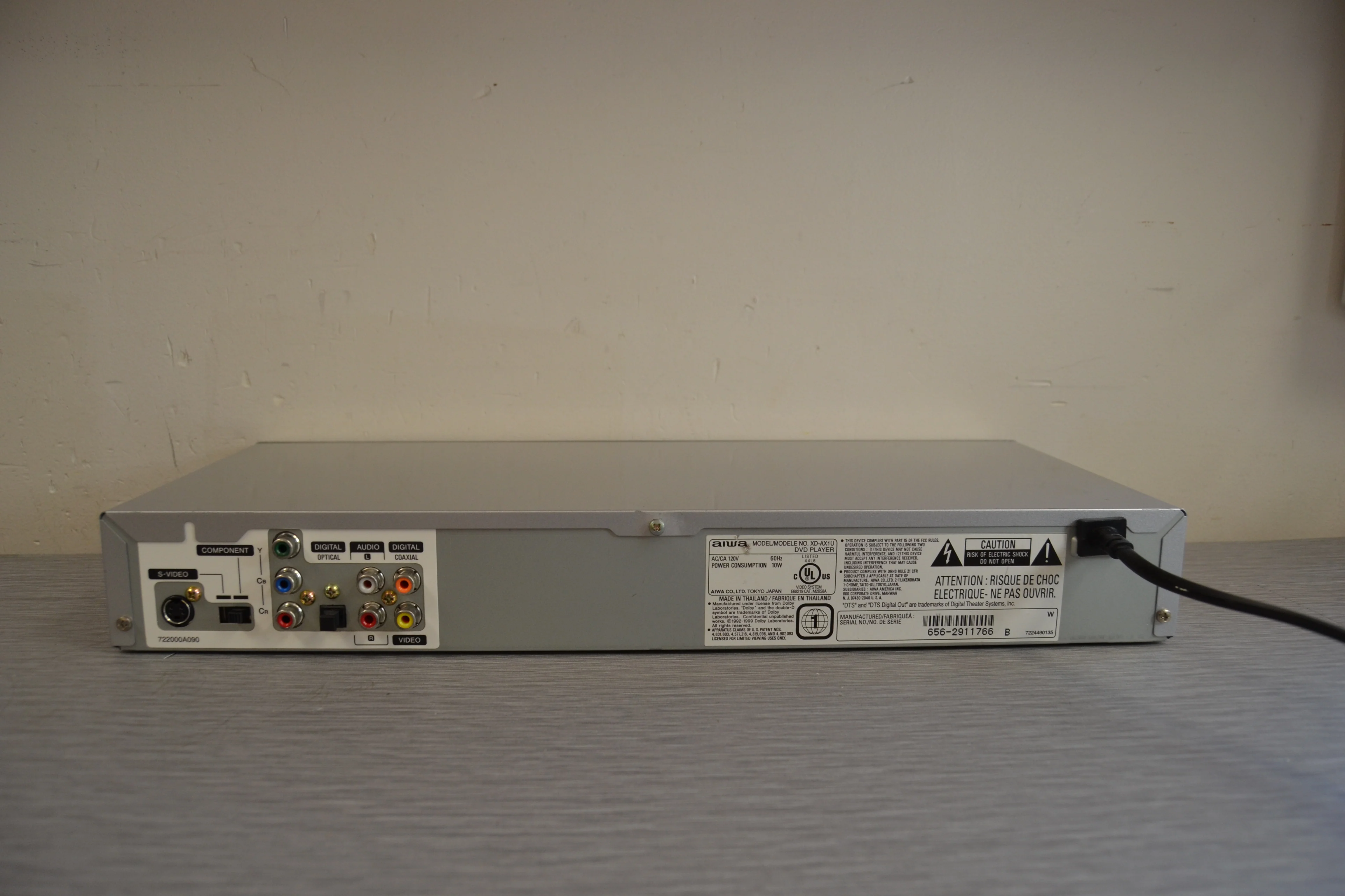 Aiwa XD-AX1 Single CD/DVD Player - Image 5