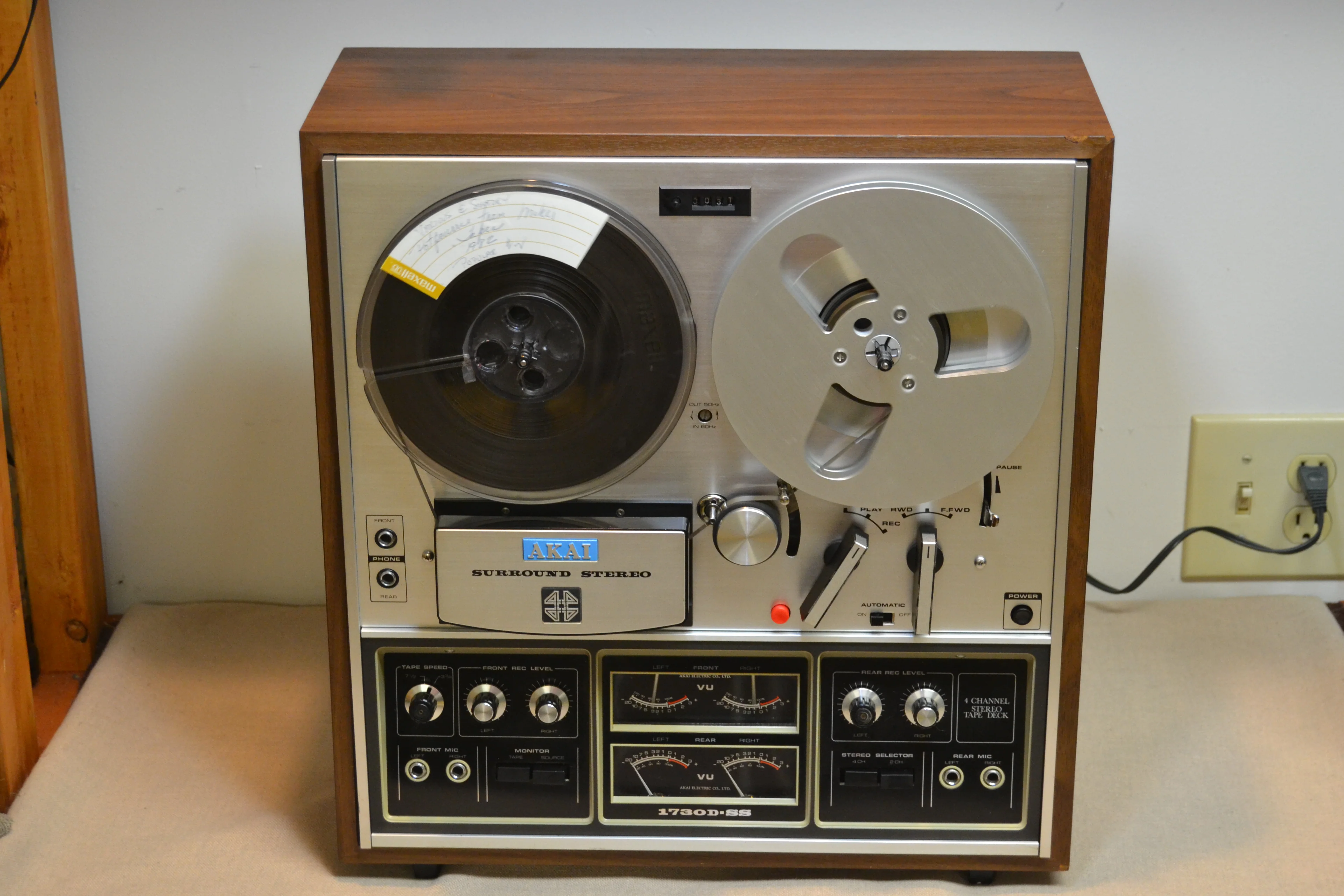 Akai 1730D-SS Reel to Reel Deck * Fully Serviced * New Belt