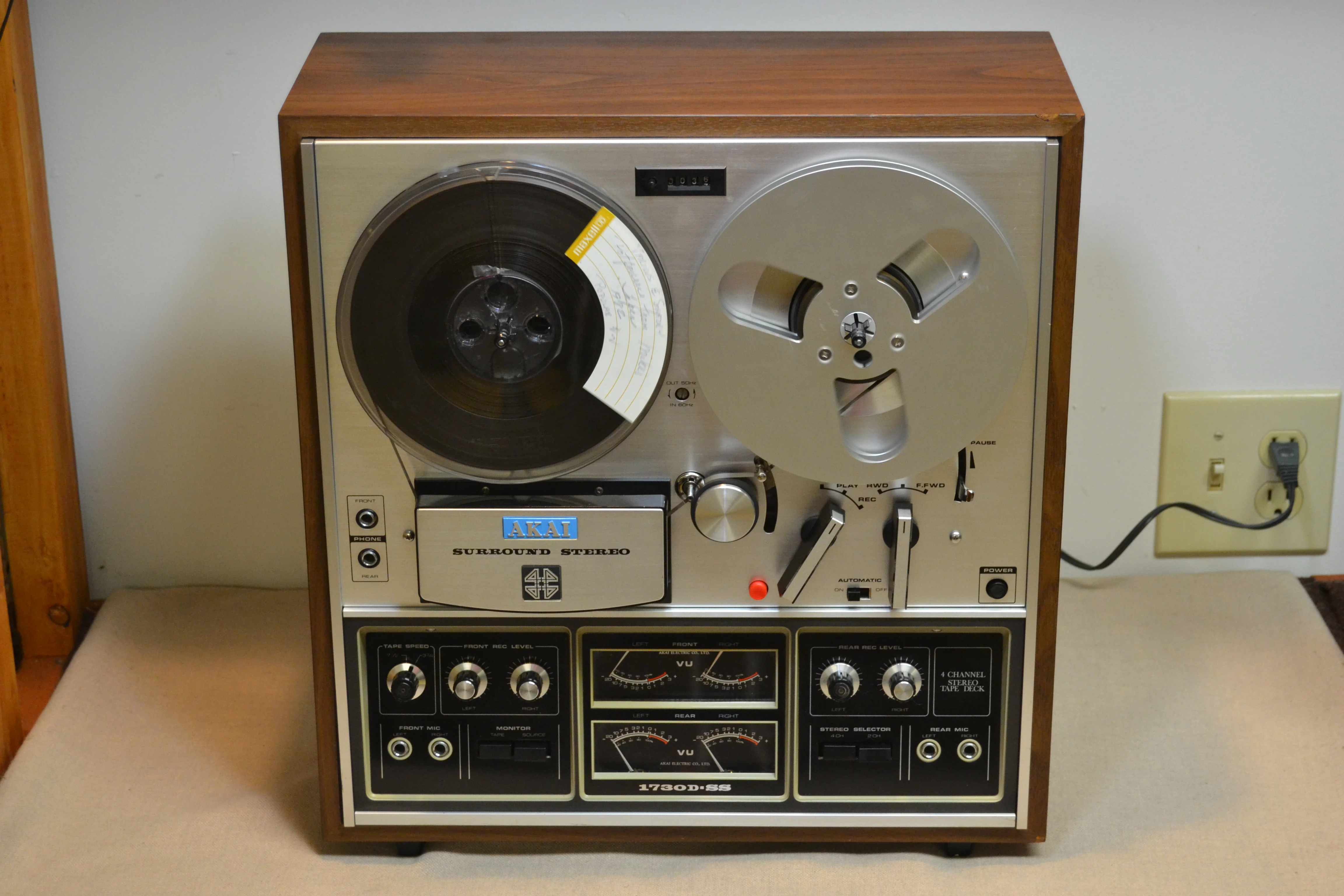 Akai 1730D-SS Reel to Reel Deck * Fully Serviced * New Belt - Image 12