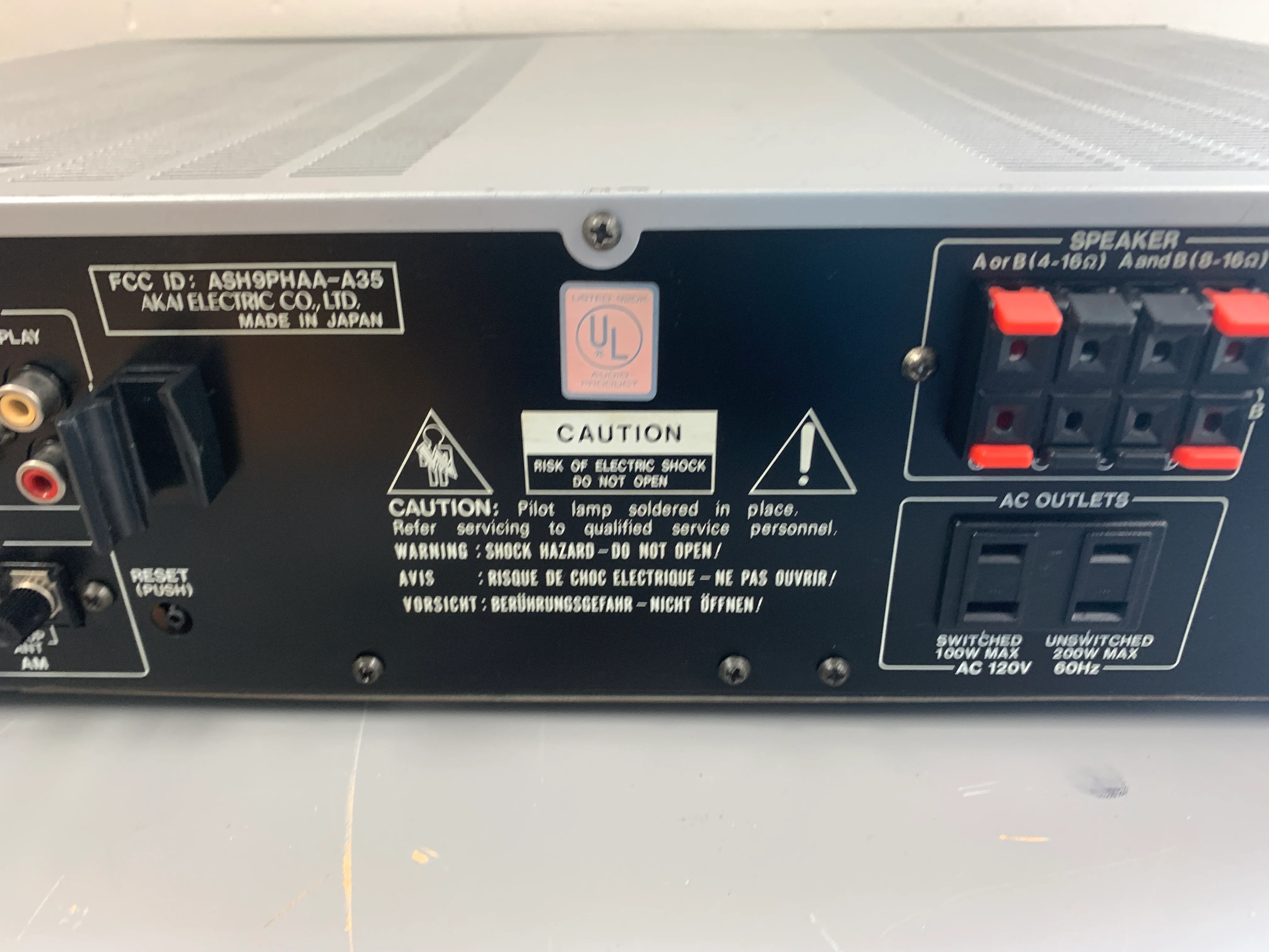 Akai AA-A35 Stereo Receiver * 1984 * 45W RMS - Image 13