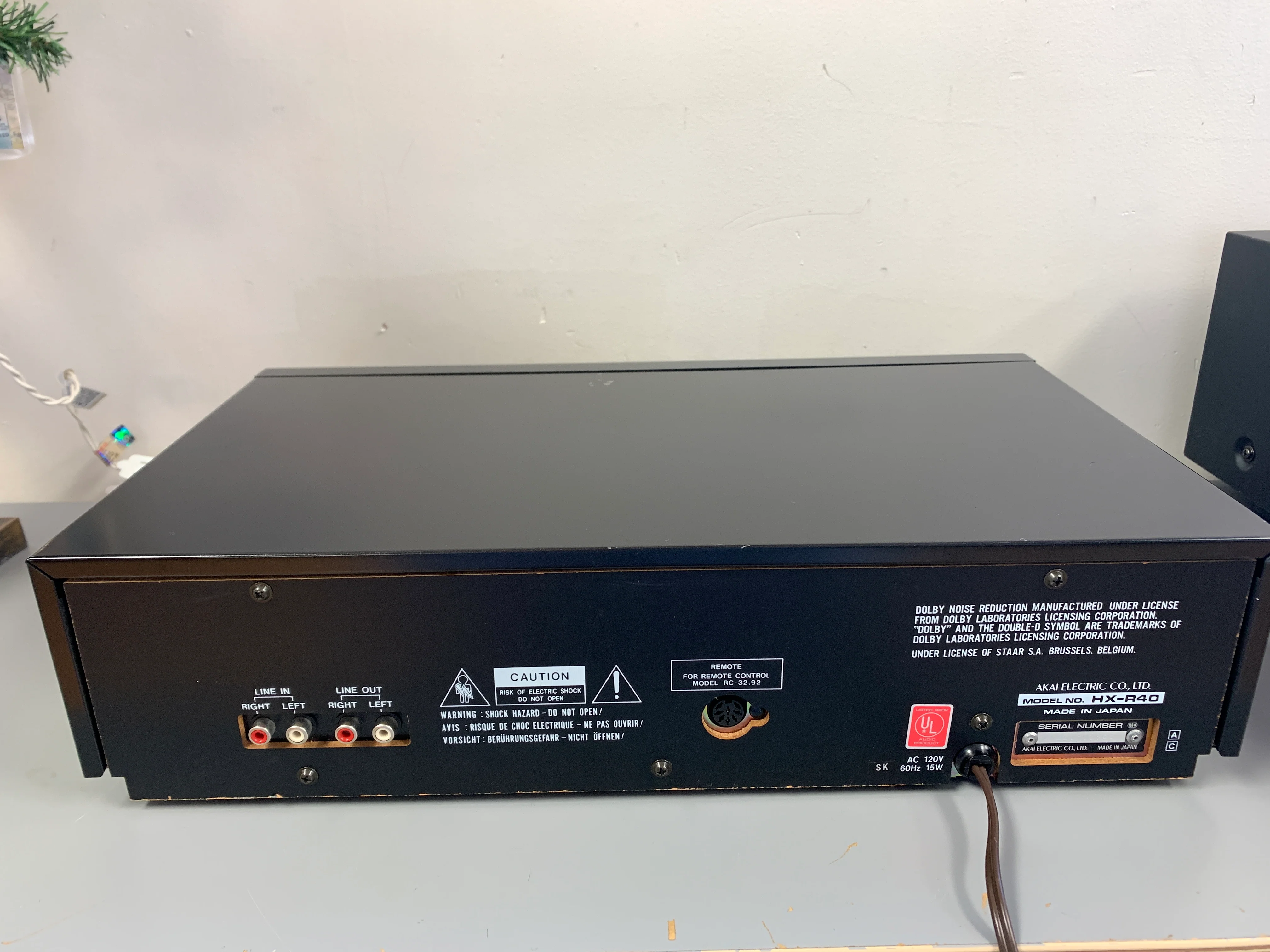 Akai HX-R40 Cassette Deck Recorder - Image 8