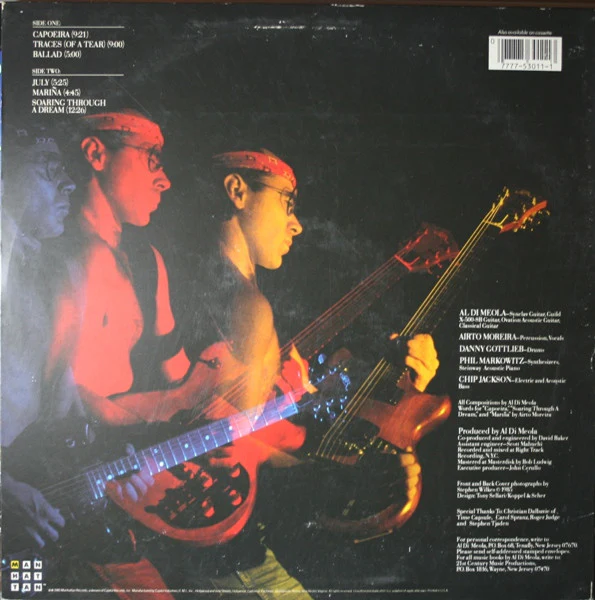 Al Di Meola Project - Soaring Through A Dream (LP, Album) (Near Mint (NM or M-)) - Image 2