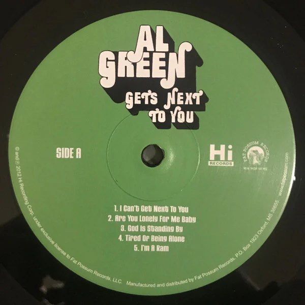 Al Green - Gets Next To You (LP, Album, RE, 180) (Mint (M)) - Image 3