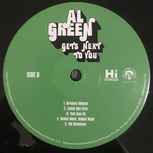 Al Green - Gets Next To You (LP, Album, RE, 180) (Mint (M)) - Image 4