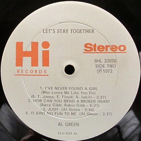 Al Green - Let's Stay Together (LP, Album, AL ) (Very Good Plus (VG+)) - Image 4
