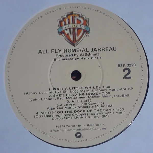 Al Jarreau - All Fly Home (LP, Album, Win) (Very Good Plus (VG+)) - Image 4