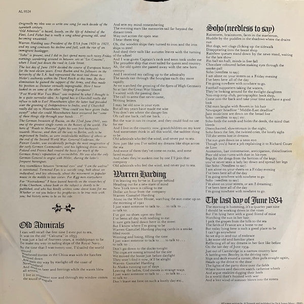 Al Stewart - Past · Present And Future (LP, Album, RE) (Very Good Plus (VG+)) - Image 3