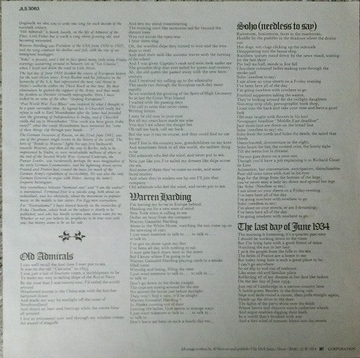 Al Stewart - Past · Present And Future (LP, Album, Ter) (Near Mint (NM or M-)) - Image 5