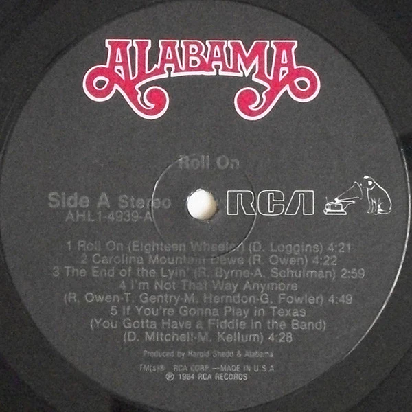 Alabama - Roll On (LP, Album) (Very Good Plus (VG+)) - Image 3