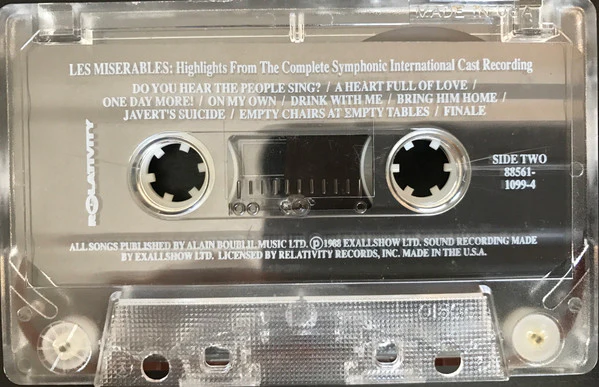 Alain Boublil & Claude Michel Schönberg* - Highlights From Les Misérables: The International Cast Recording (Cass, Album) (Very Good Plus (VG+)) - Image 5