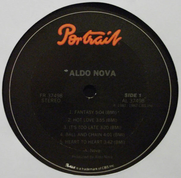 Aldo Nova - Aldo Nova (LP, Album) (Near Mint (NM or M-)) - Image 3