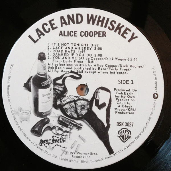 Alice Cooper - Lace And Whiskey (LP, Album) (Very Good Plus (VG+)) - Image 3