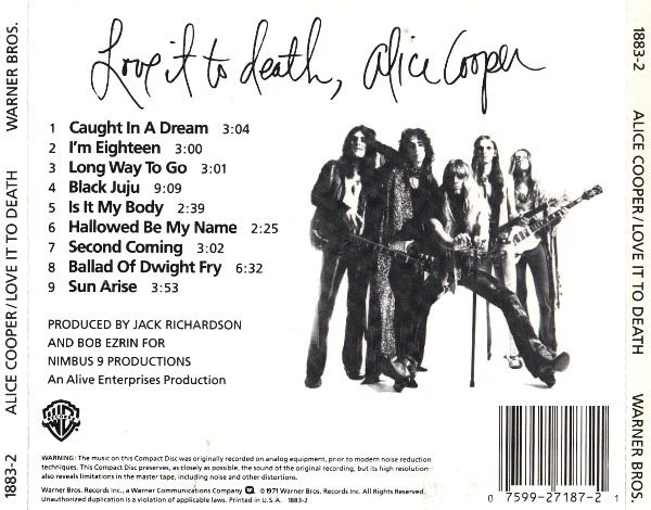 Alice Cooper - Love It To Death (CD, Album, RE, RM) (Good Plus (G+)) - Image 2