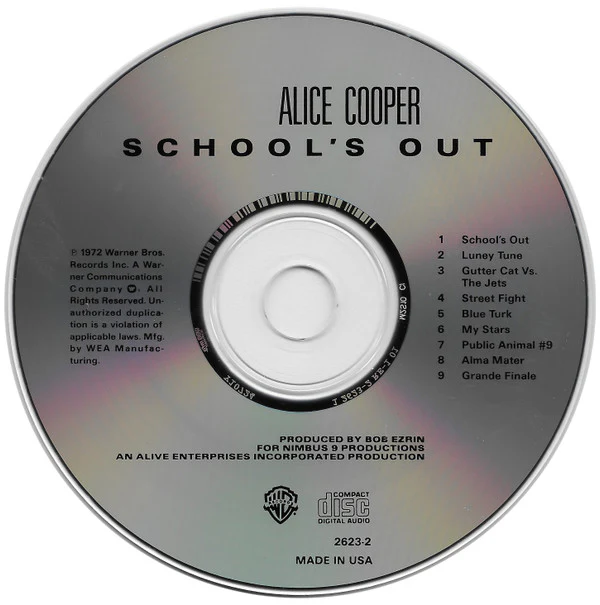 Alice Cooper - School's Out (CD, Album, RE, RP, Wea) (Very Good Plus (VG+)) - Image 3