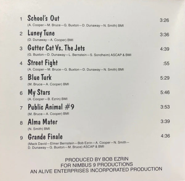 Alice Cooper - School's Out (CD, Album, RE, RP, Wea) (Very Good Plus (VG+)) - Image 5