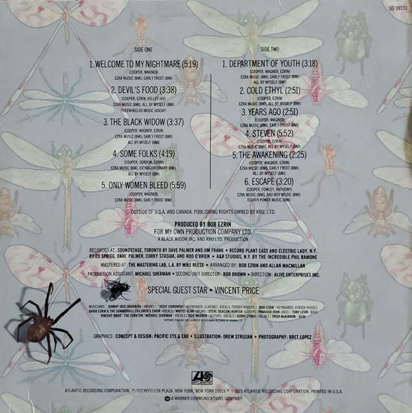 Alice Cooper - Welcome To My Nightmare (LP, Album, RI ) (Very Good Plus (VG+)) - Image 2