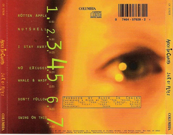 Alice In Chains - Jar Of Flies (CD, EP, No ) (Very Good Plus (VG+)) - Image 2