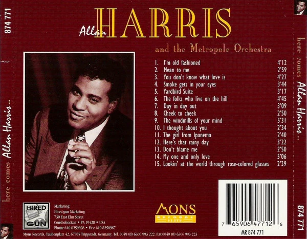 Allan Harris, Metropole Orchestra - Here Comes Allan Harris And The Metropole Orchestra (CD) (Very Good Plus (VG+)) - Image 2