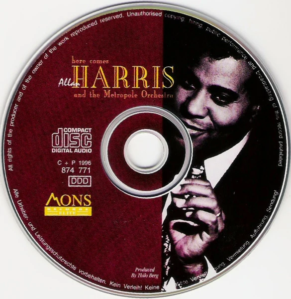 Allan Harris, Metropole Orchestra - Here Comes Allan Harris And The Metropole Orchestra (CD) (Very Good Plus (VG+)) - Image 4