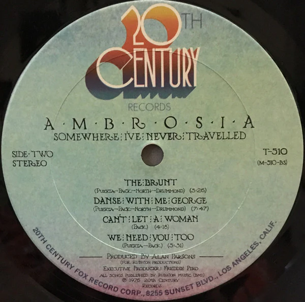 Ambrosia - Somewhere I've Never Travelled (LP, Album, Ter) (Very Good Plus (VG+)) - Image 4