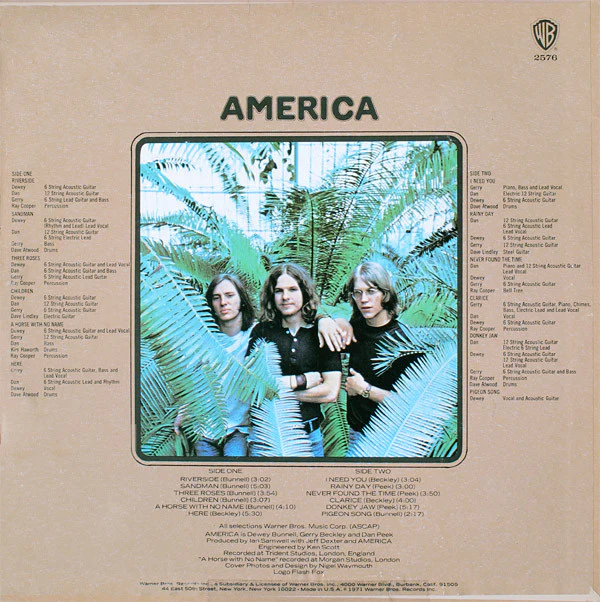 America - America (LP, Album, RE, Ter) (Very Good Plus (VG+)) - Image 2