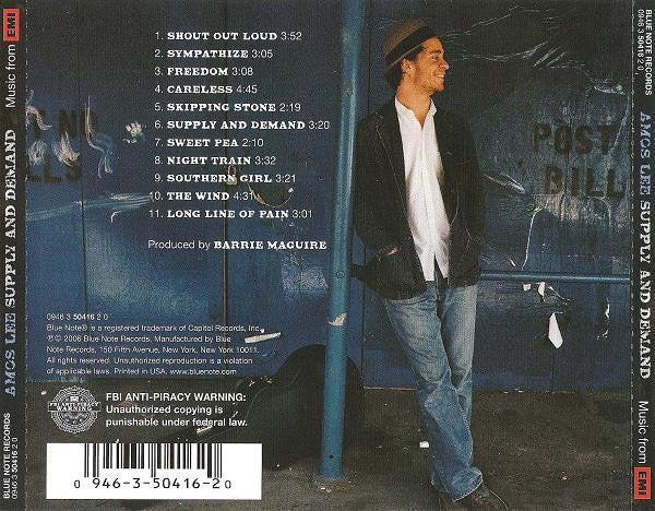 Amos Lee - Supply And Demand (CD, Album) (Near Mint (NM or M-)) - Image 2