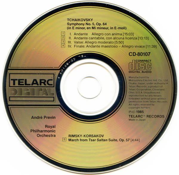 André Previn, Royal Philharmonic Orchestra - Tchaikovsky* - Symphony No. 5 (CD, Album) (Very Good Plus (VG+)) - Image 4