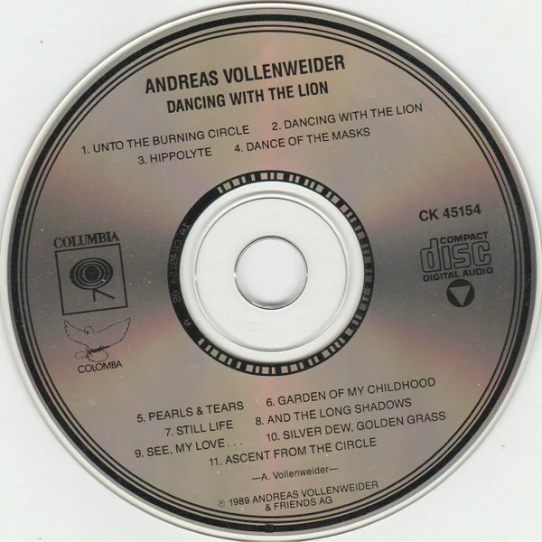 Andreas Vollenweider - Dancing With The Lion (CD, Album, Col) (Near Mint (NM or M-)) - Image 3