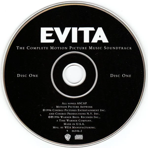 Andrew Lloyd Webber And Tim Rice - Evita (The Complete Motion Picture Music Soundtrack) (2xCD, Album) (Mint (M)) - Image 3