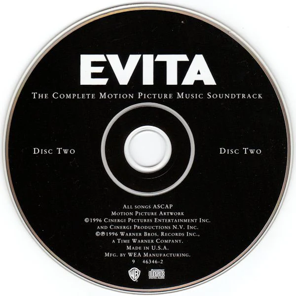 Andrew Lloyd Webber And Tim Rice - Evita (The Complete Motion Picture Music Soundtrack) (2xCD, Album) (Mint (M)) - Image 4