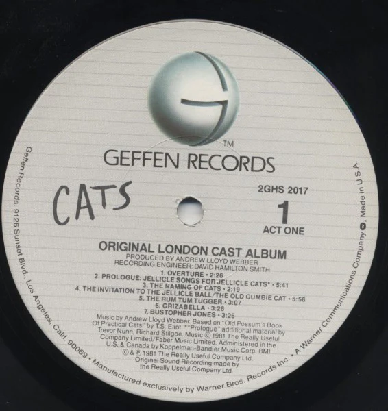 Andrew Lloyd Webber - Cats: Original London Cast Recording (2xLP, Album, Gat) (Very Good Plus (VG+)) - Image 4