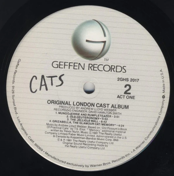 Andrew Lloyd Webber - Cats: Original London Cast Recording (2xLP, Album, Gat) (Very Good Plus (VG+)) - Image 5