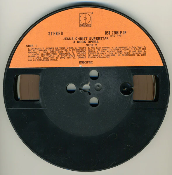 Andrew Lloyd Webber And Tim Rice - Jesus Christ Superstar - A Rock Opera (Reel, 4tr Stereo, 7" Reel, Album) (Very Good Plus (VG+)) - Image 4