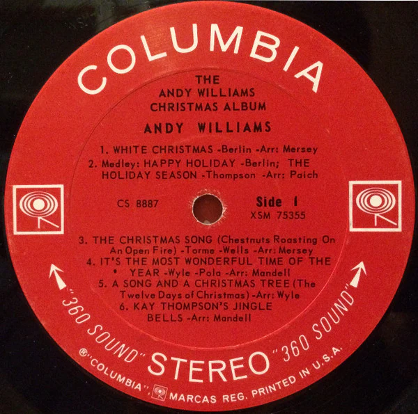 Andy Williams - The Andy Williams Christmas Album (LP, Album, RP) (Very Good Plus (VG+)) - Image 3