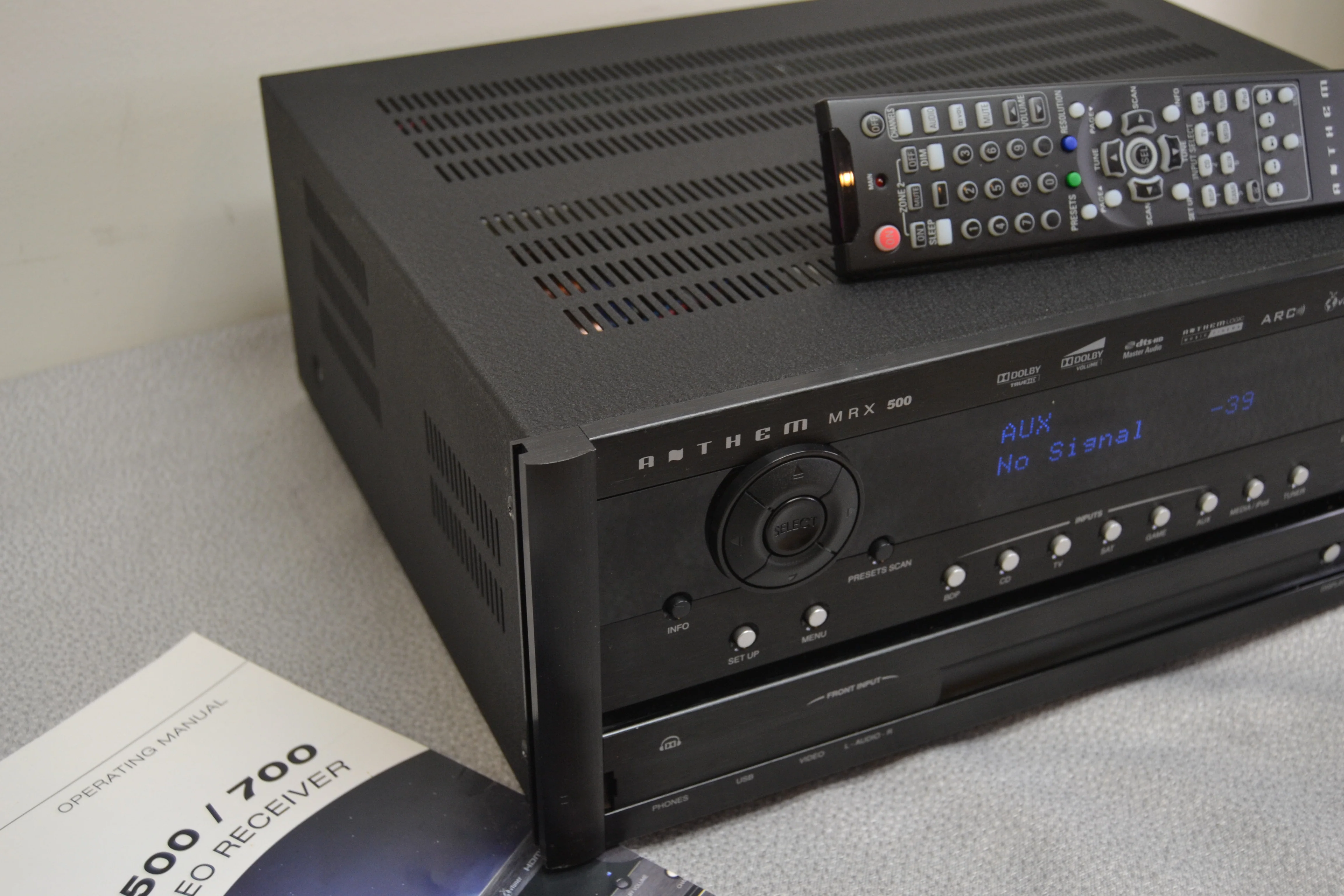 Anthem MAX500 Stereo Av Receiver * Remote * Manual - Image 12