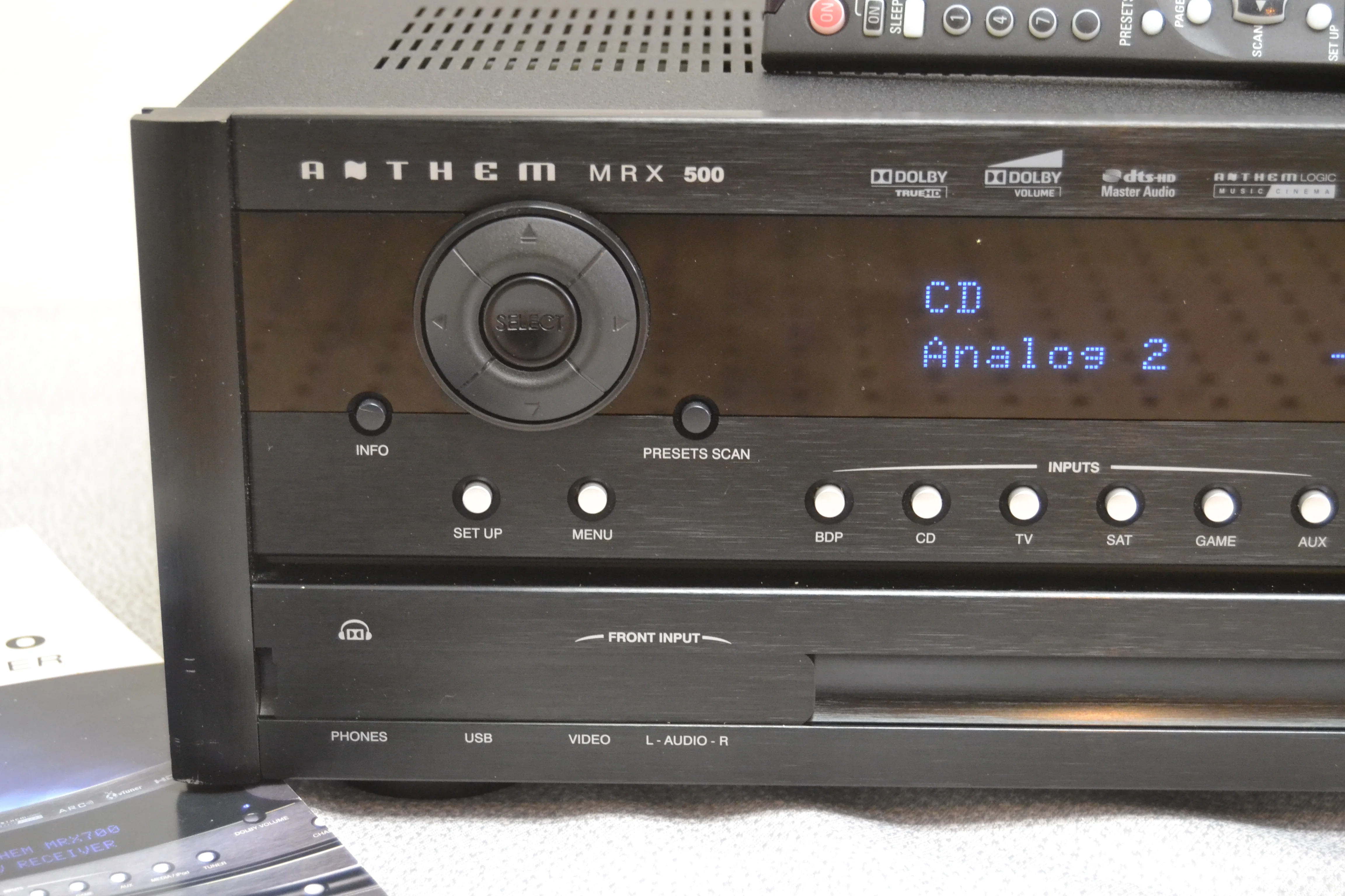 Anthem MAX500 Stereo Av Receiver * Remote * Manual - Image 3