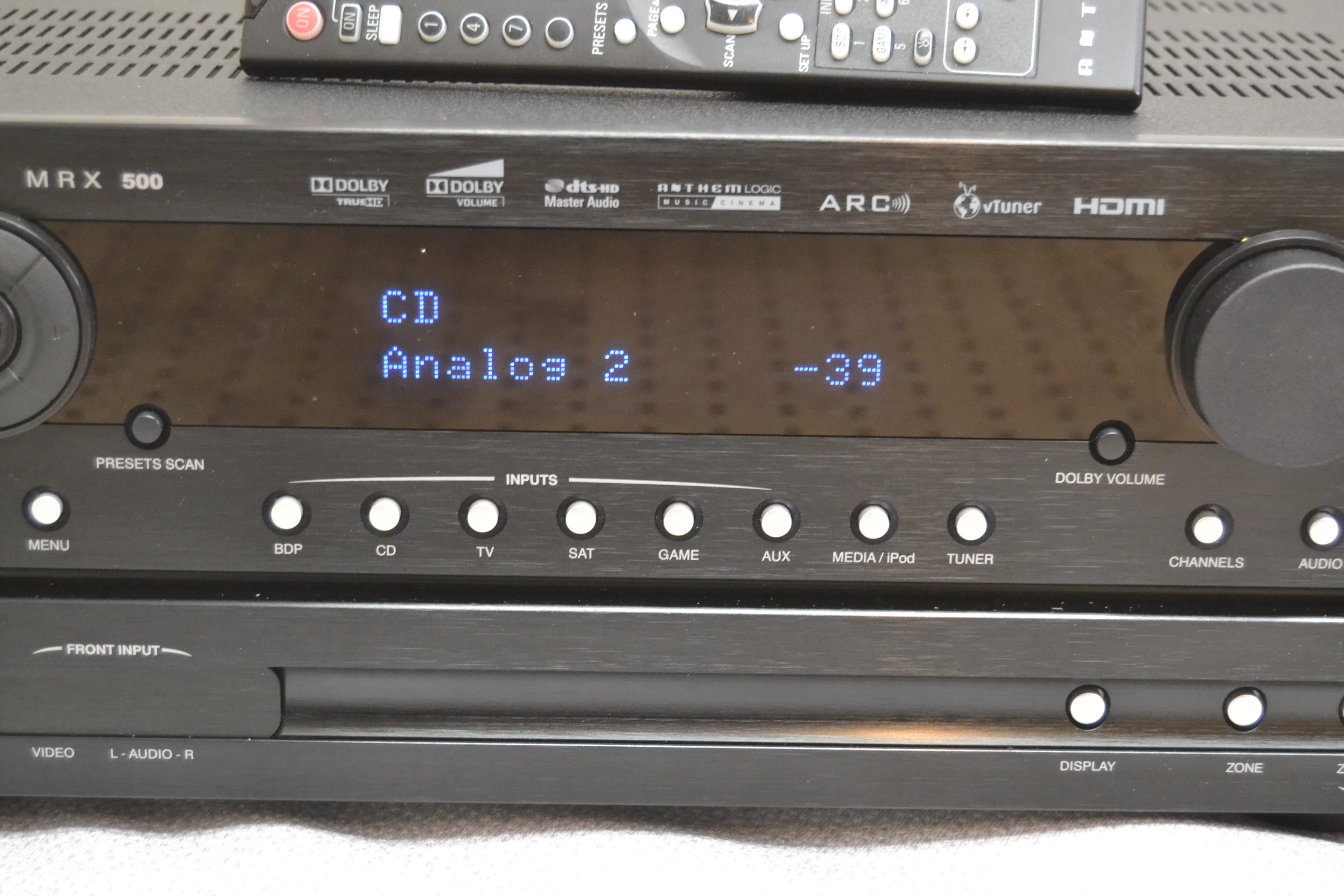 Anthem MAX500 Stereo Av Receiver * Remote * Manual - Image 4