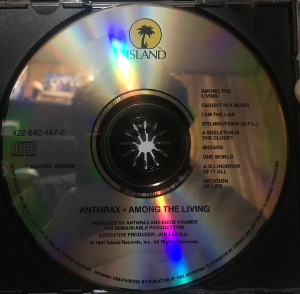 Anthrax - Among The Living (CD, Album, RE) (Very Good Plus (VG+)) - Image 3