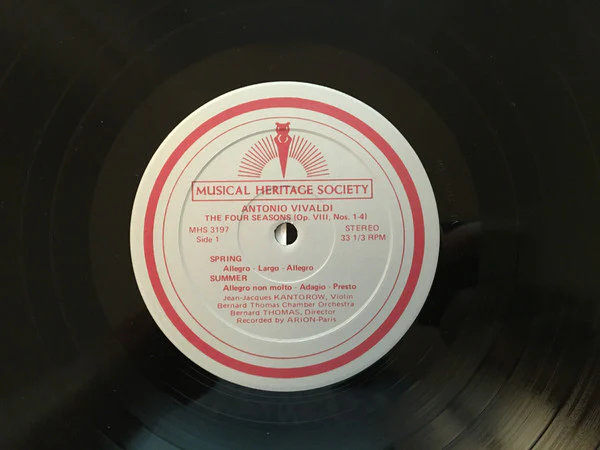 Antonio Vivaldi - Jean-Jacques Kantorow, Orchestre de Chambre Bernard Thomas, Bernard Thomas - The Four Seasons (LP, Album) (Near Mint (NM or M-)) - Image 4